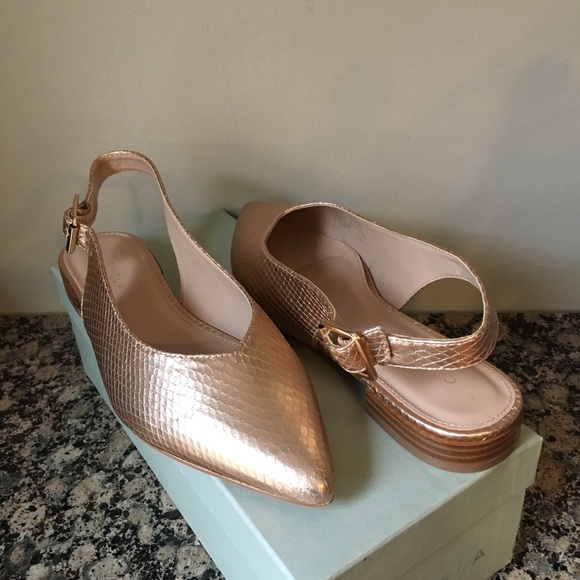 Kurt Geiger Shoes - KURT GEIGER metalic flats from London